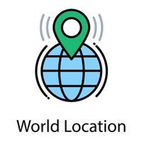 trendige Geolocation-Konzepte vektor