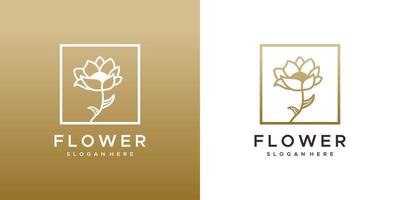 blomma logotyp design vektor