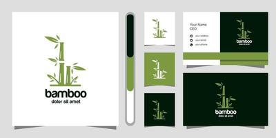 bambu logotyp design vektor