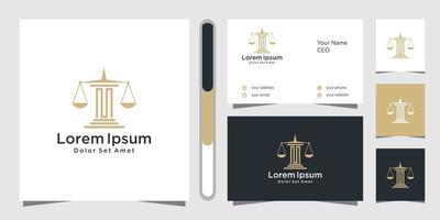 advokatbyråns logotypdesign vektor