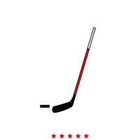 hockeyklubbor och puck det är ikonen. vektor