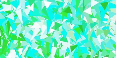 ljusgrön vektorbakgrund med trianglar. vektor