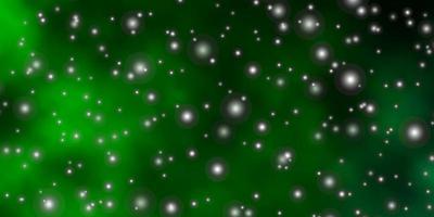 mörkgrön vektorstruktur med vackra stjärnor. vektor