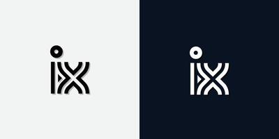 modern abstrakt första bokstaven ix logotyp. vektor