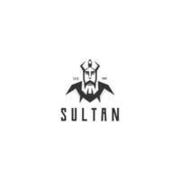 Sultan-Logo-Vorlage vektor