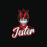 Illustration des Clown-Maskottchens Jester vektor