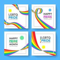 Happy Pride Month lbgtq Konzept. Pride Month mit Regenbogenfahne. vektor