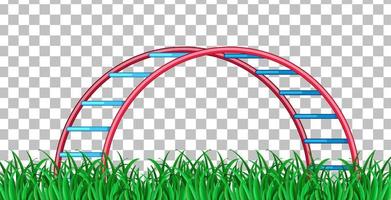 Leiterspielplatz auf Rasterhintergrund vektor