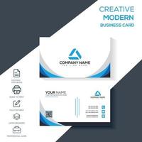 modern, företagsvisitkort, v-kortdesign, företagsdesign vektor