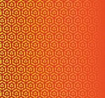 Vektor-Illustration von orangefarbenem Hintergrund mit sechseckigen Streifen vektor