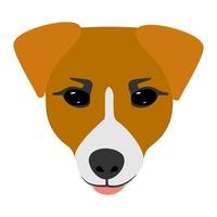 hund jack russell terrier fas. vektor illustration