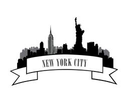 New York, USA skyline. Amerikansk stadsresande landmärke