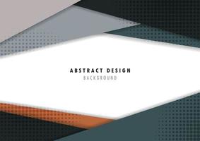 abstraktes Tech-Template-Design mit Kreis minimaler Halbton-Design-Vorlage. Überlappung des Cover-Case-Design-Hintergrunds. Illustrationsvektor vektor