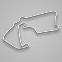 Silverstone Circuit für Motorsport und Autosport. vektor