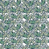 Kaktus-Pflanzenmuster für Textilien, pastellfarbene, zarte Grünfarbe vektor