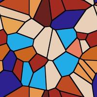 sömlös mosaik galen stenläggning polygon konst vektor