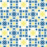 azulejo portugal fliesenart blaue und gelbe farbe vektor