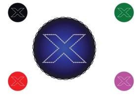 x-Brief-Logo und Symbol-Design-Vorlage vektor