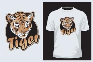 Tigervektor-Illustrationst-shirt vektor