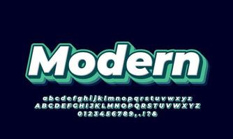 3D lager cyan text eller teckensnitt effekt design ikon vektor design