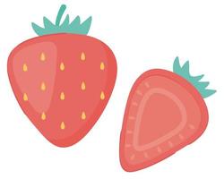 jordgubbar vektor ikon