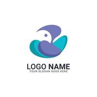 modernes Vogel-Logo-Design. Vektor editierbares Design.