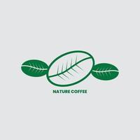 Naturkaffee-Logo für Ihr Unternehmen vektor