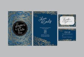 einladung zur hochzeit, eine große feier der liebhaber, der braut und des bräutigams. hintergrundtextur luxus flüssiger marmor und gold. für visitenkarten, flyer, flyer, banner, website, papierdruck. vektor