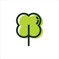 blad ikon logotyp mall, miljö och växter som används. vektor