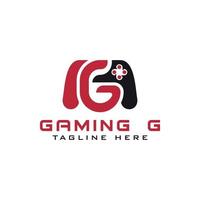 gaming logotyp bokstav märke g design vektor mall