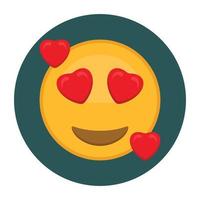 Liebes-Emoji-Vektorsymbol, das leicht geändert oder bearbeitet werden kann vektor