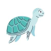 söta sköldpadda djur vektor