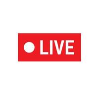 Live-Stream, Live-Symbol, Symbol für Live-Streaming vektor
