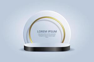 3D-Podium-Kosmetikproduktanzeige vektor