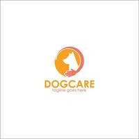 hundvård logotyp malldesign vektor