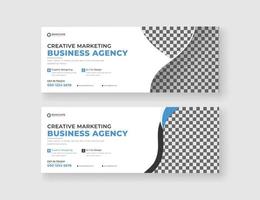 Corporate Business Social Media Cover Banner Werbung Designvorlage vektor