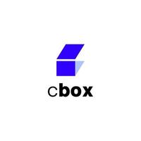 cleveres einfaches buchstabe-c-box-logo vektor