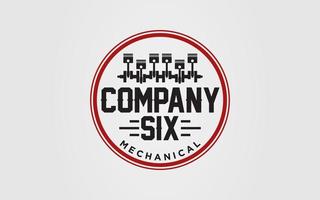 logo mechanisch für autoservice autokarosserie und andere arbeiten vektor