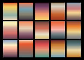samling av färgglada retro gradienter. vektor