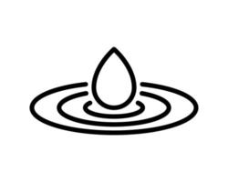 Wassertropfen-Symbol. isolierter spritzer und wassertropfen symbol linienstil. hochwertiges Vektorsymbol-Zeichnungskonzept für Ihr Logo-Web-Mobile-App-UI-Design vektor