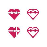 Herz und Liebe Vector Illustration Design Symbol Zeichen romantisch