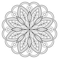 Vektor abstrakte Mandala-Muster. Kunst an der Wand. Malbuch Spitzenmuster das Tattoo. Design für ein Tapetenfarbenhemd und Fliesenaufkleberdesign, dekoratives Kreisornament im orientalischen Ethnostil