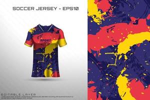 sport jersey och t-shirt mall sport jersey design vektor mockup.