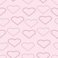 rosa pastell kärlek hjärta mönster sömlös bakgrund vektor