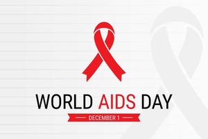 Abbildung Vektorgrafik des Welt-Aids-Tag vektor