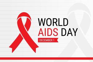 Abbildung Vektorgrafik des Welt-Aids-Tag vektor