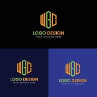 kreatives wgc-logo-design vektor