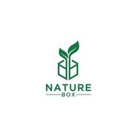 Natur-Logo-Vorlage in weißem Hintergrund vektor