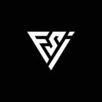 fsi logotyp design vektor