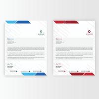 abstrakter Briefkopf. modernes Business-Template-Design, druckfertig vektor